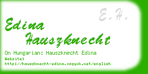 edina hauszknecht business card